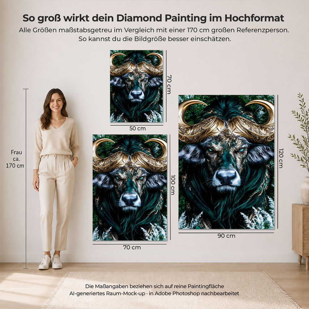 5D Diamond Painting – Wächter des Smaragdwaldes