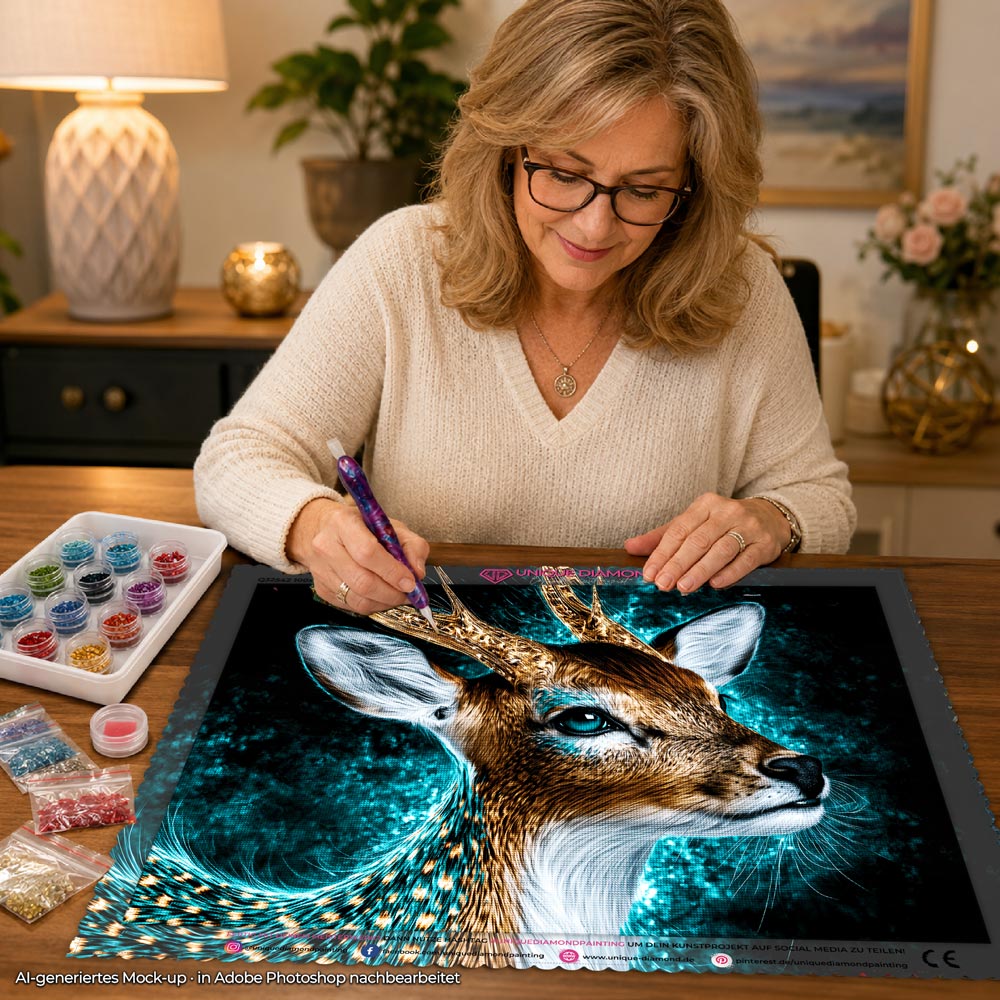 5D Diamond Painting – Wächter des Türkislichts