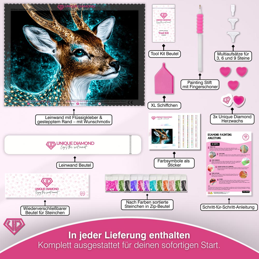 5D Diamond Painting – Wächter des Türkislichts