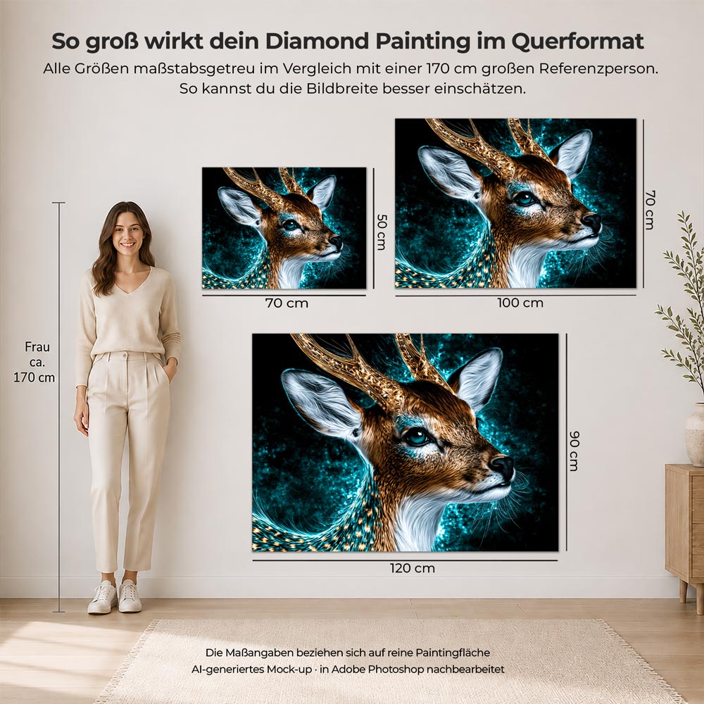 5D Diamond Painting – Wächter des Türkislichts