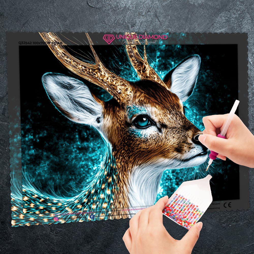 5D Diamond Painting – Wächter des Türkislichts