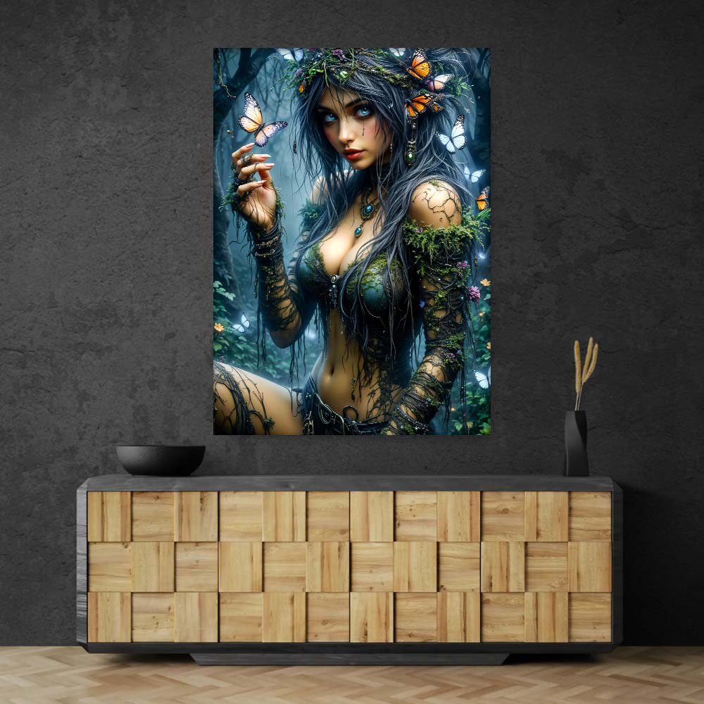 5D Diamond Painting – Wächterin des Schmetterlingswaldes Unique-Diamond