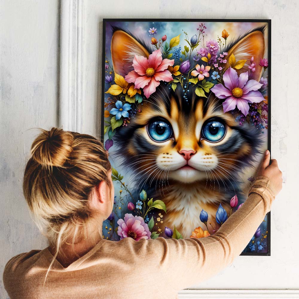 5D Diamond Painting – Whiskers in Bloom
