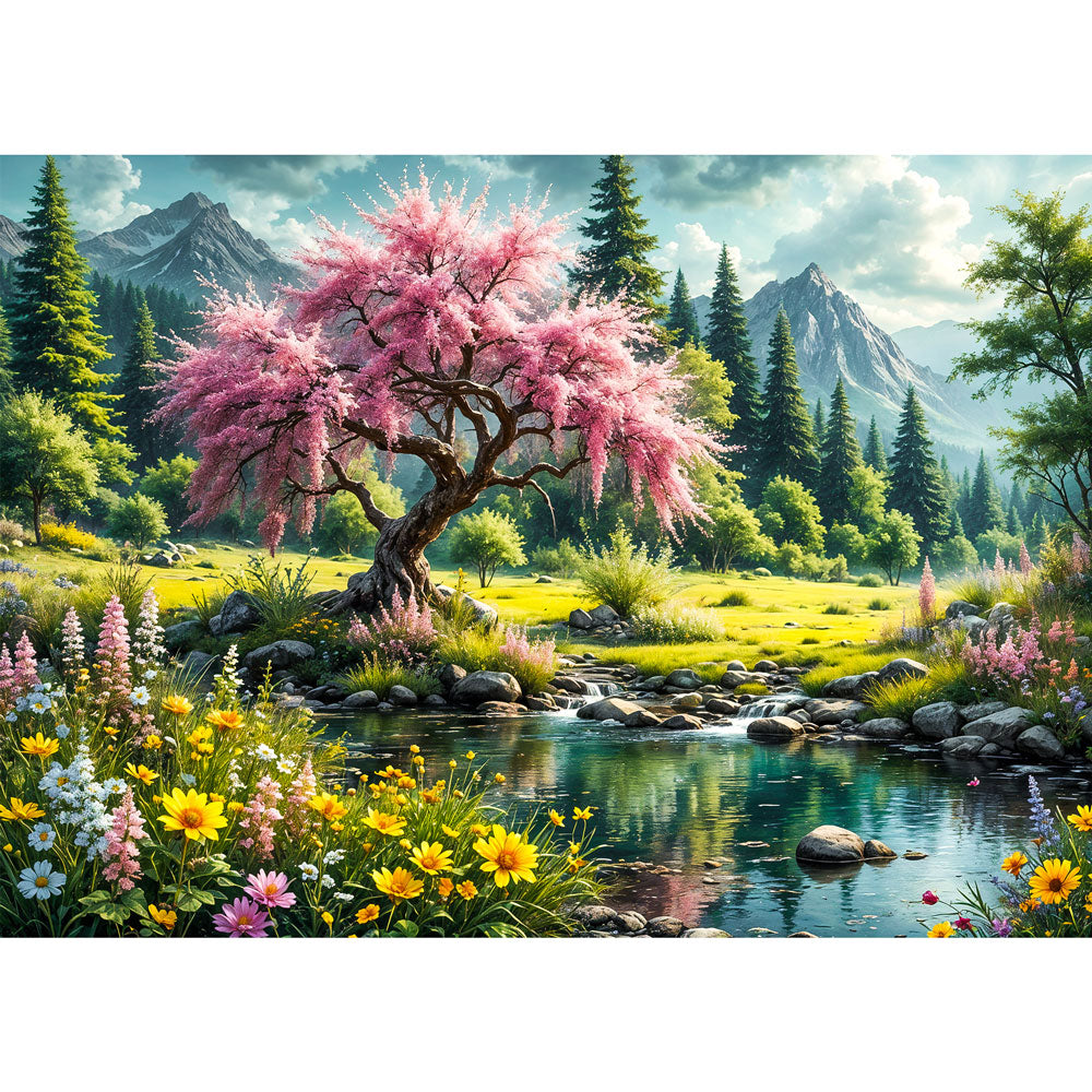 5D Diamond Painting – Whispering Blossom Unique-Diamond