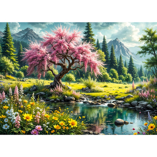5D Diamond Painting – Whispering Blossom Unique-Diamond