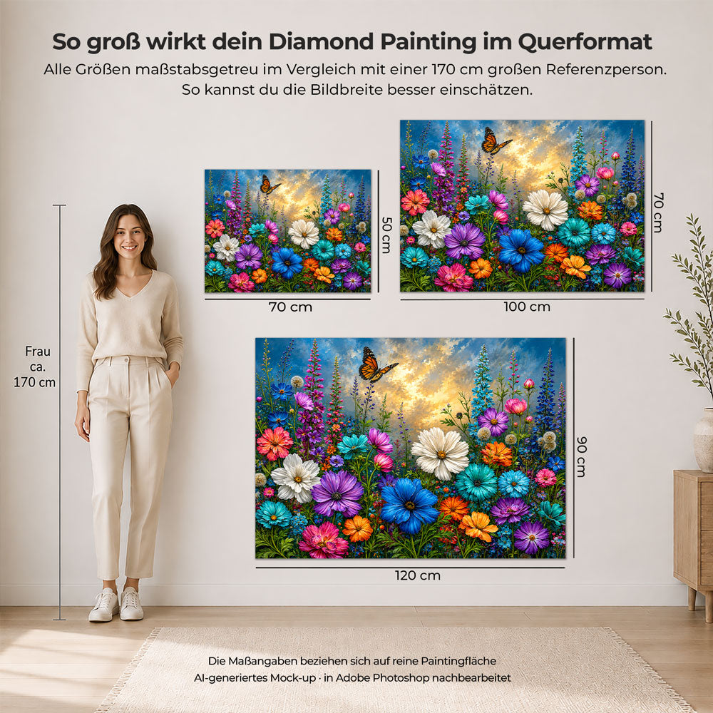 5D Diamond Painting – Wildflower Sunset