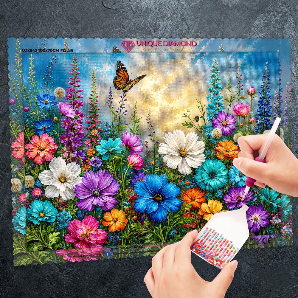 5D Diamond Painting – Wildflower Sunset