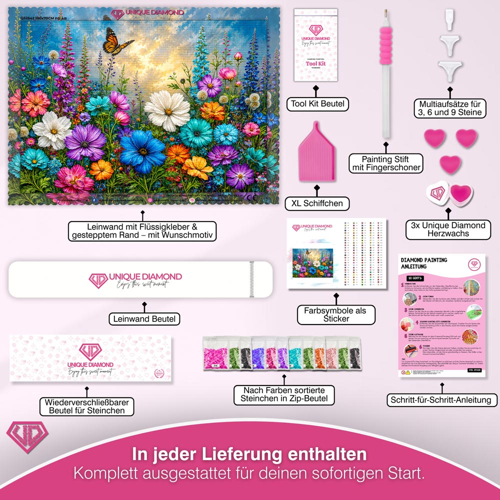5D Diamond Painting – Wildflower Sunset