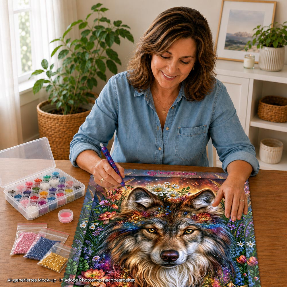 5D Diamond Painting – Wolfsgeist Floran