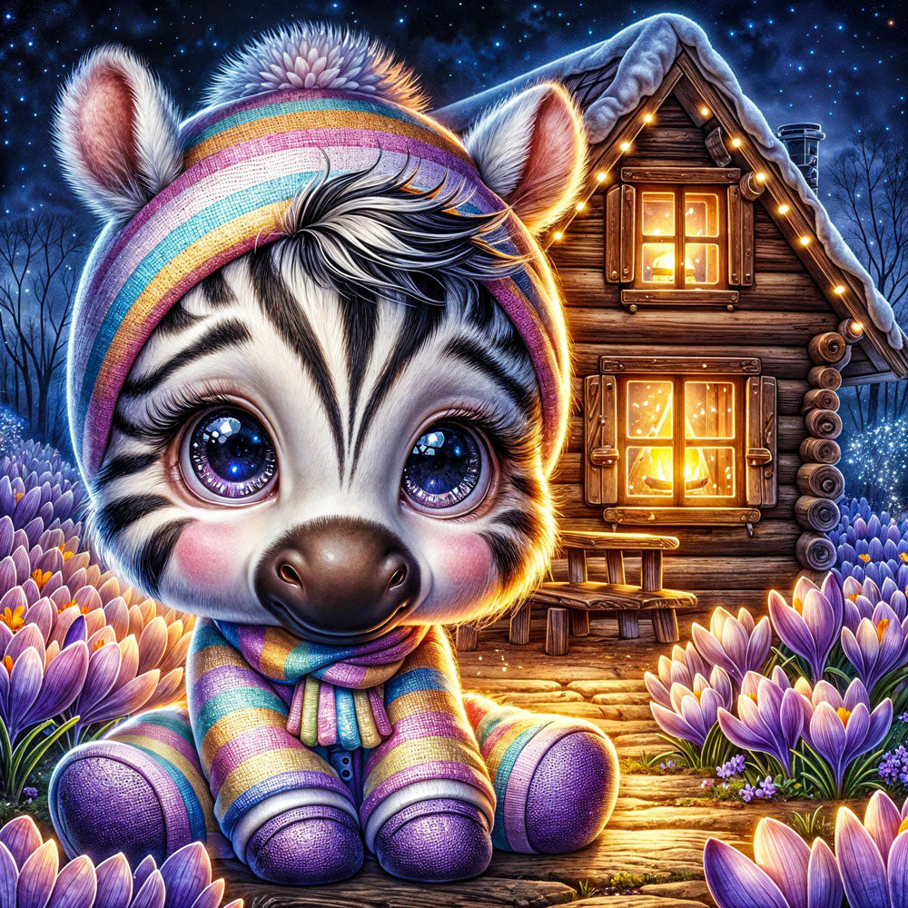 5D Diamond Painting – Zimba im Winterzauber Unique-Diamond
