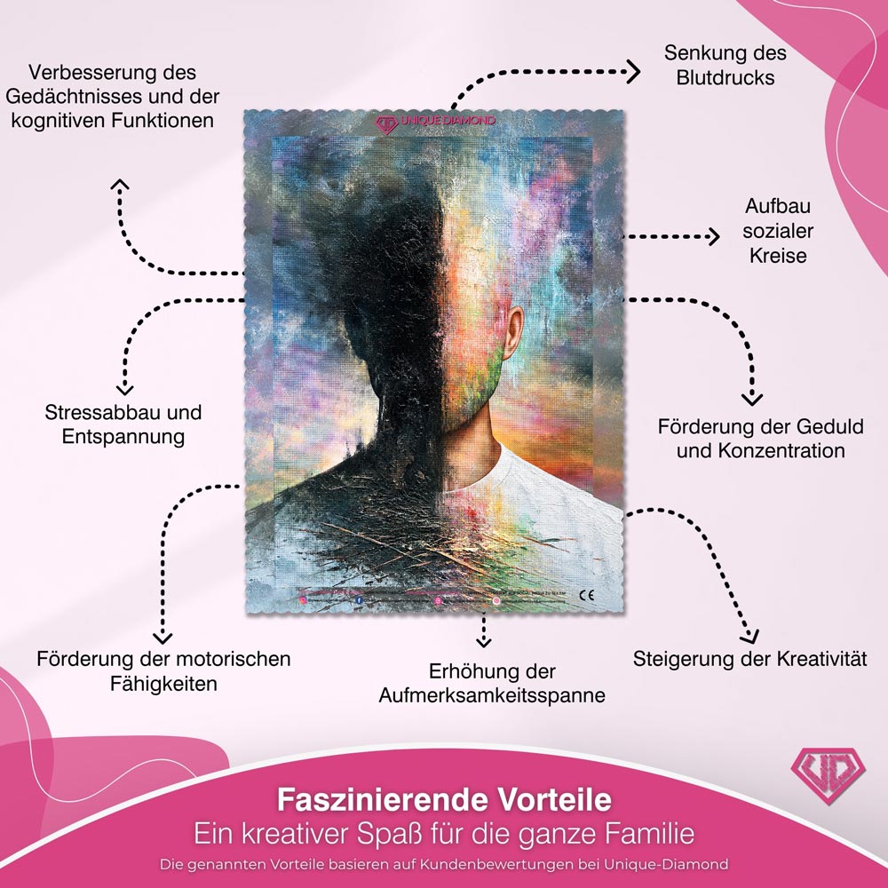 5D Diamond Painting – Zwischen Schatten und Farben