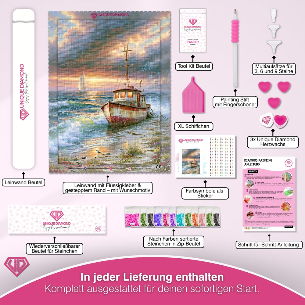 5D Diamond Painting – Zwischen Sturm und Heimkehr