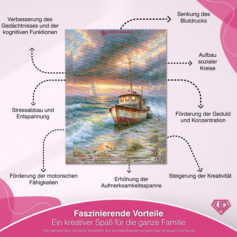 5D Diamond Painting – Zwischen Sturm und Heimkehr