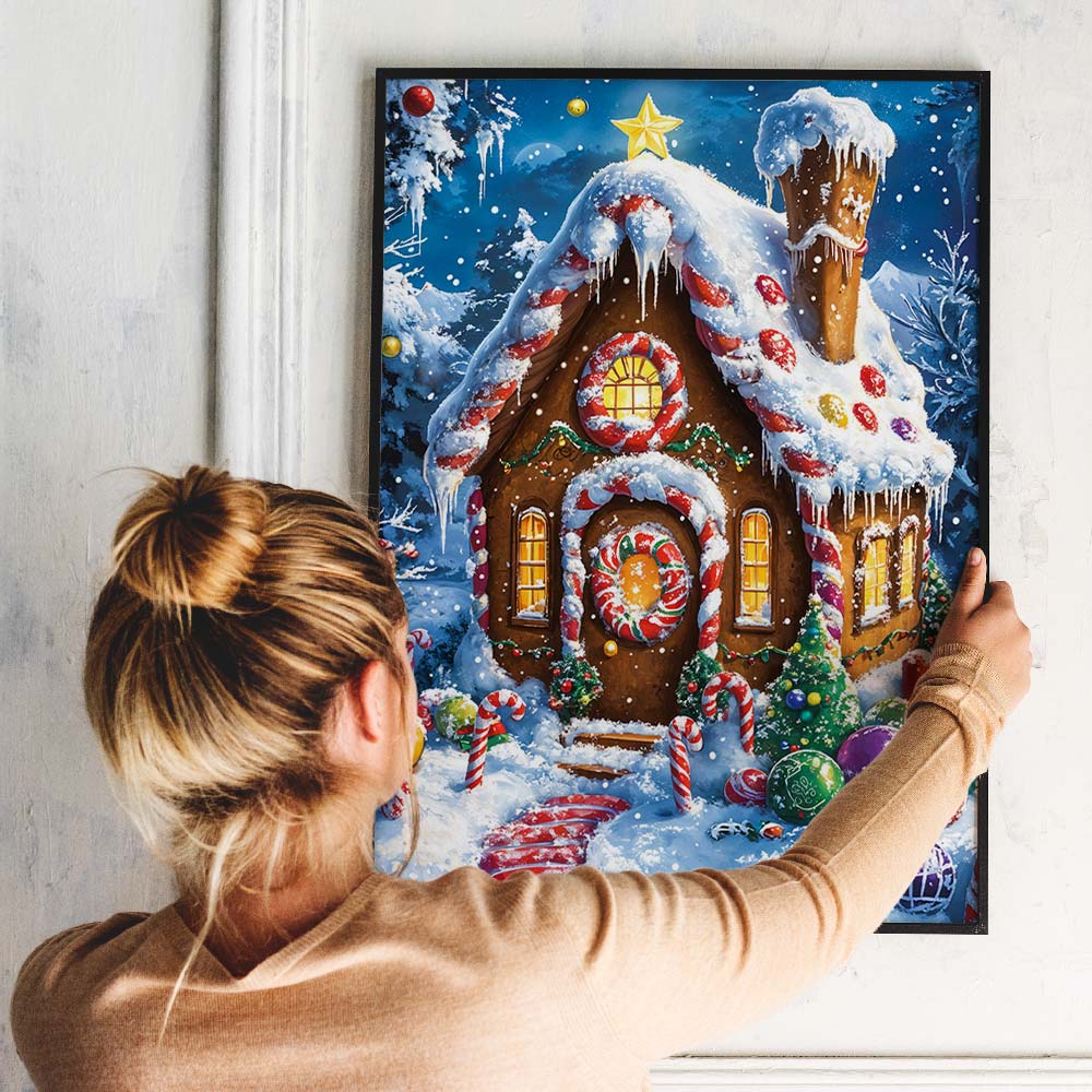 5D Diamond Painting – Das Lebkuchenhaus Unique-Diamond
