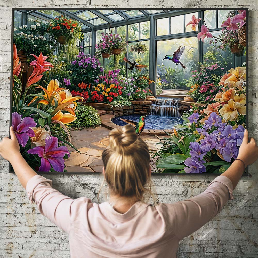 5D Diamond Painting – Das Paradies des Kolibris Unique-Diamond