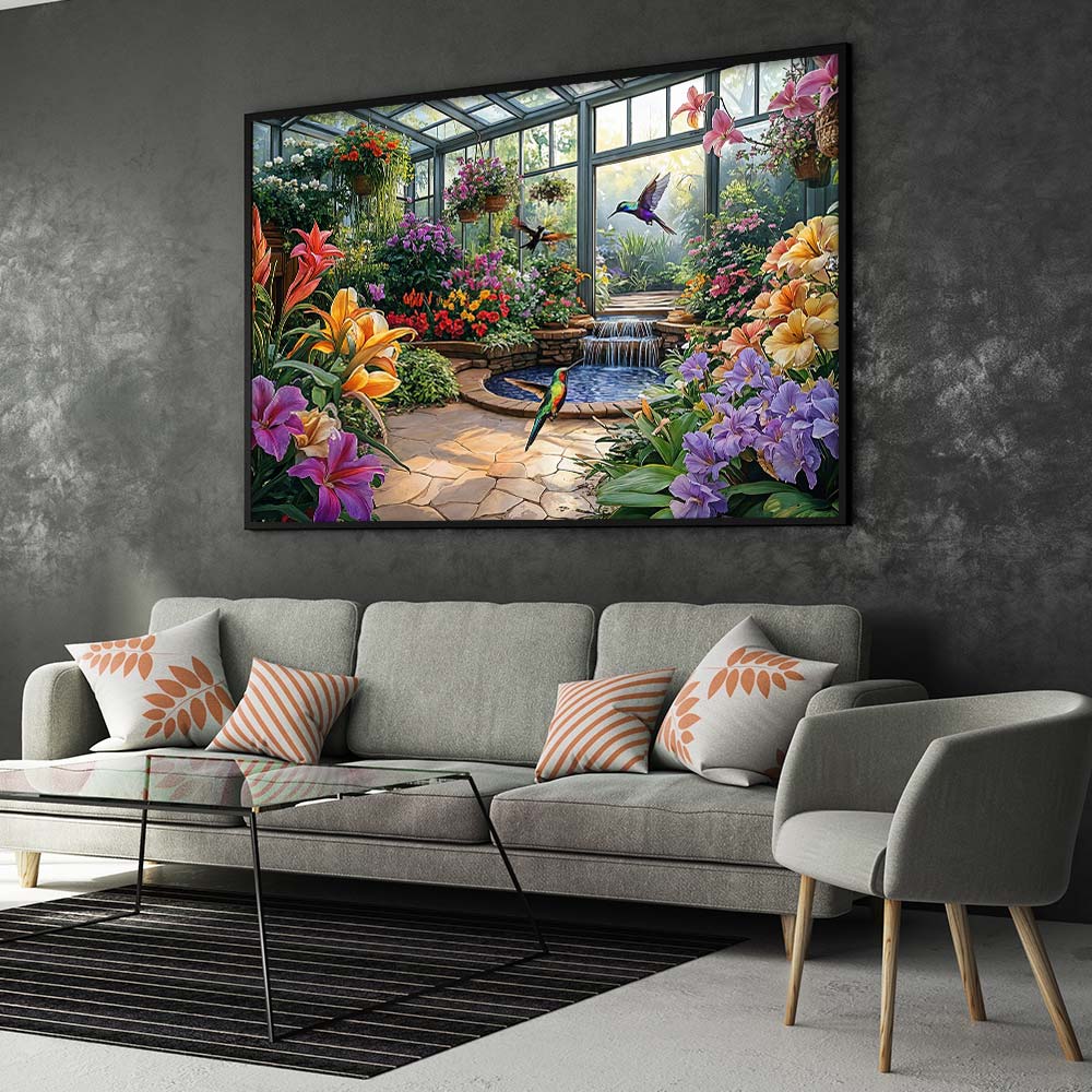 5D Diamond Painting – Das Paradies des Kolibris Unique-Diamond