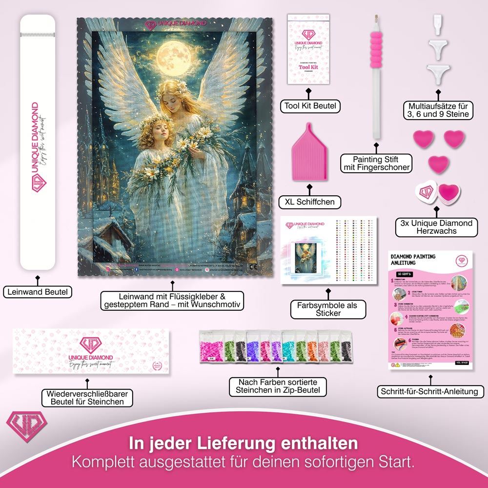 5D Diamond Painting – Engel des Lichts Unique-Diamond