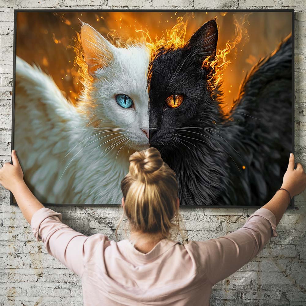 Kit di pittura con diamanti fai da te per gatti siamesi per adulti, kit di pittura Kit di pittura con diamanti fai da te per gatti siamesi per adulti, kit di pittura