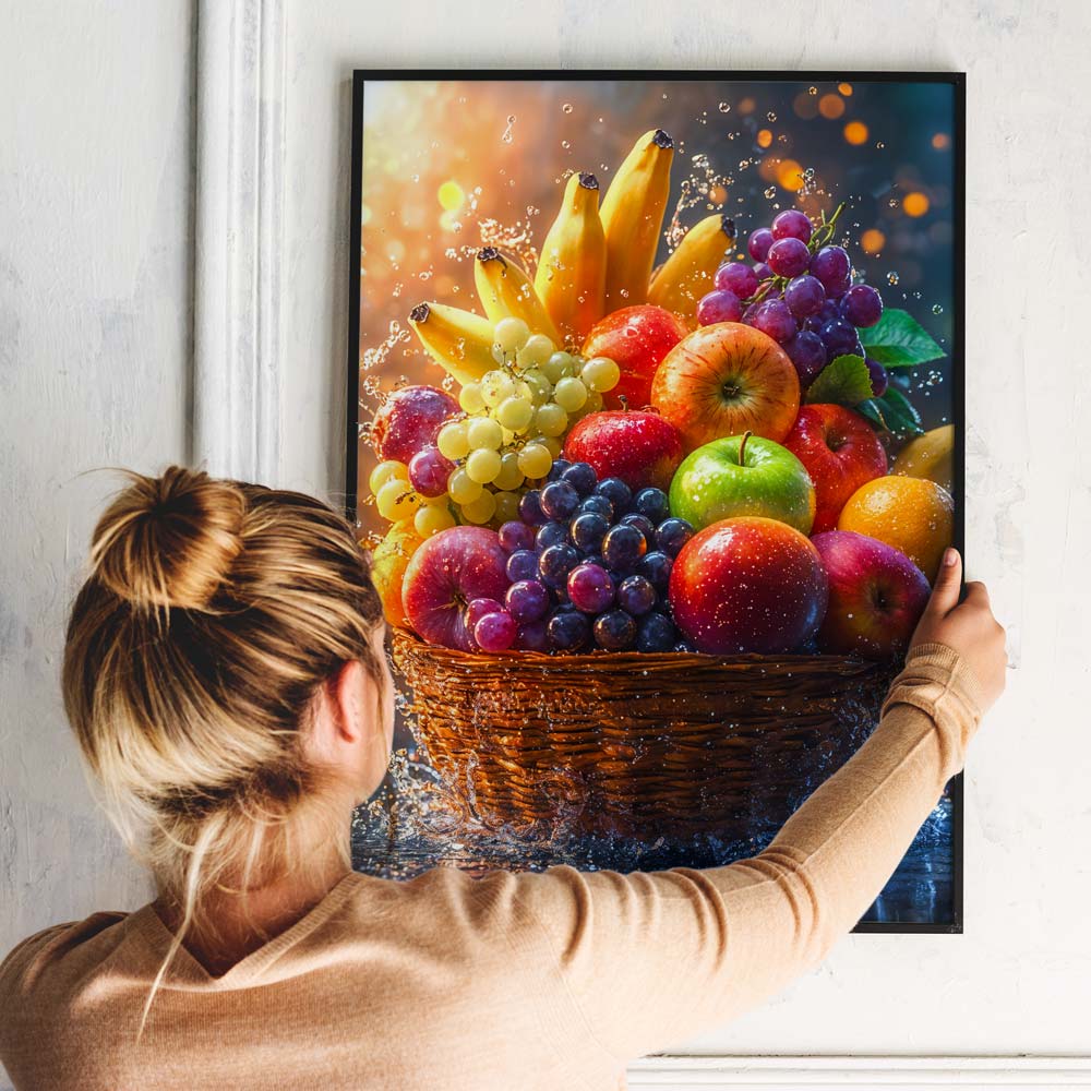 5D Diamond Painting mit AB-Effekt – Früchtepracht mit 100 Farben, Unique-Diamond