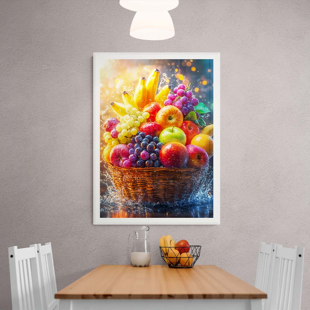 5D Diamond Painting mit AB-Effekt – Früchtepracht mit 100 Farben, Unique-Diamond