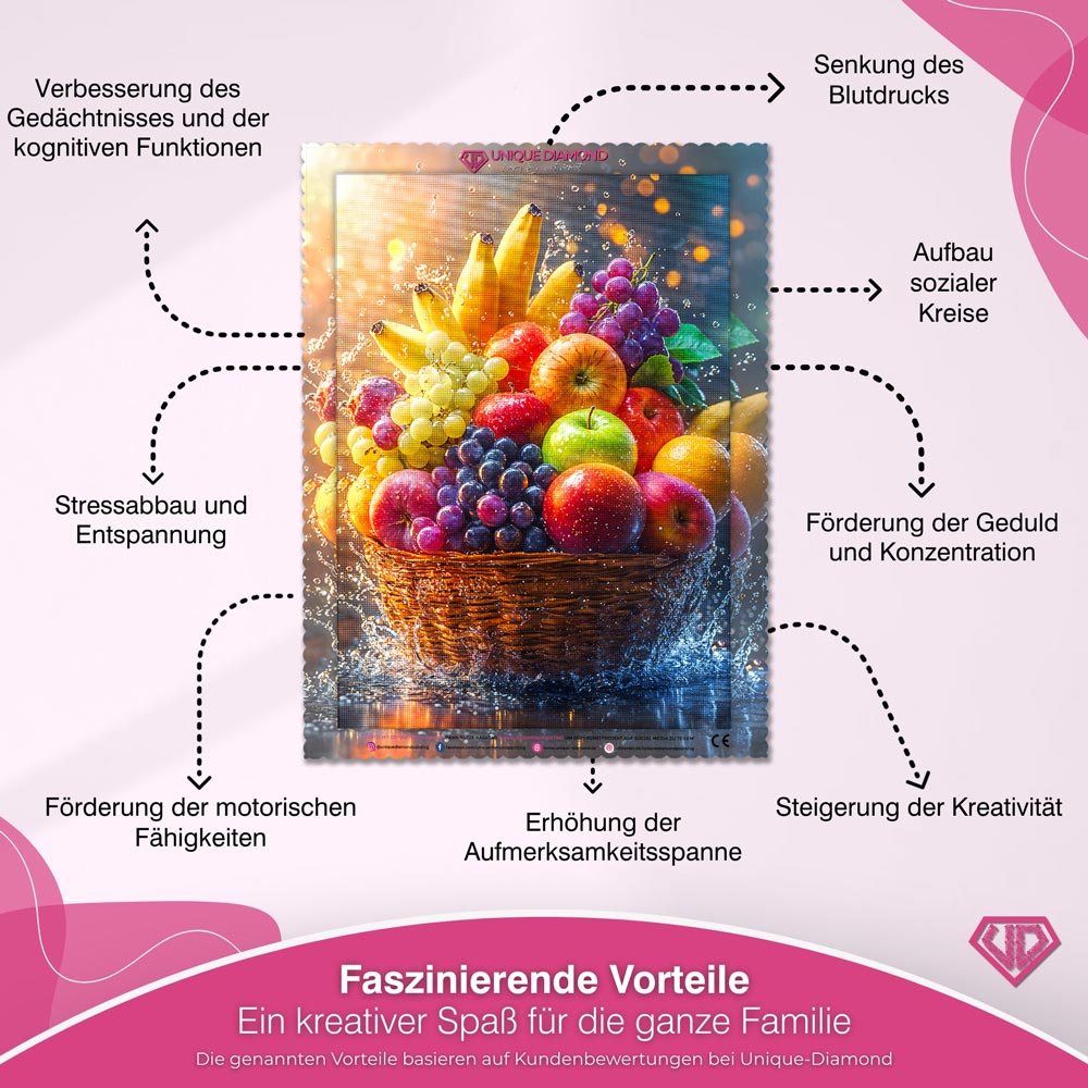 5D Diamond Painting – Früchtepracht Unique-Diamond