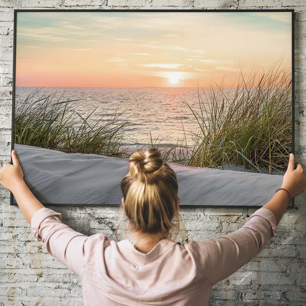 5D Diamant Painting – Sonnenuntergang am Sandstrand Unique-Diamond