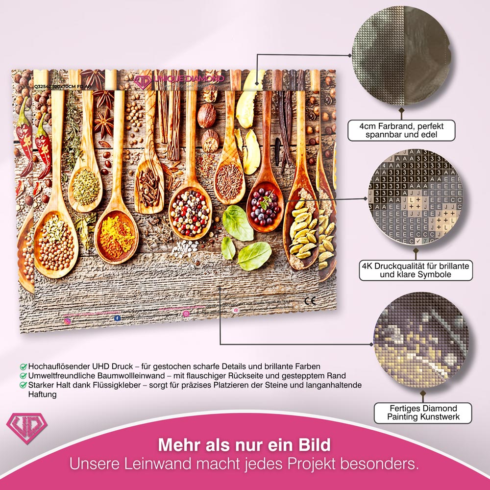 5D Diamond Painting – 8 Gewürzarten Unique-Diamond