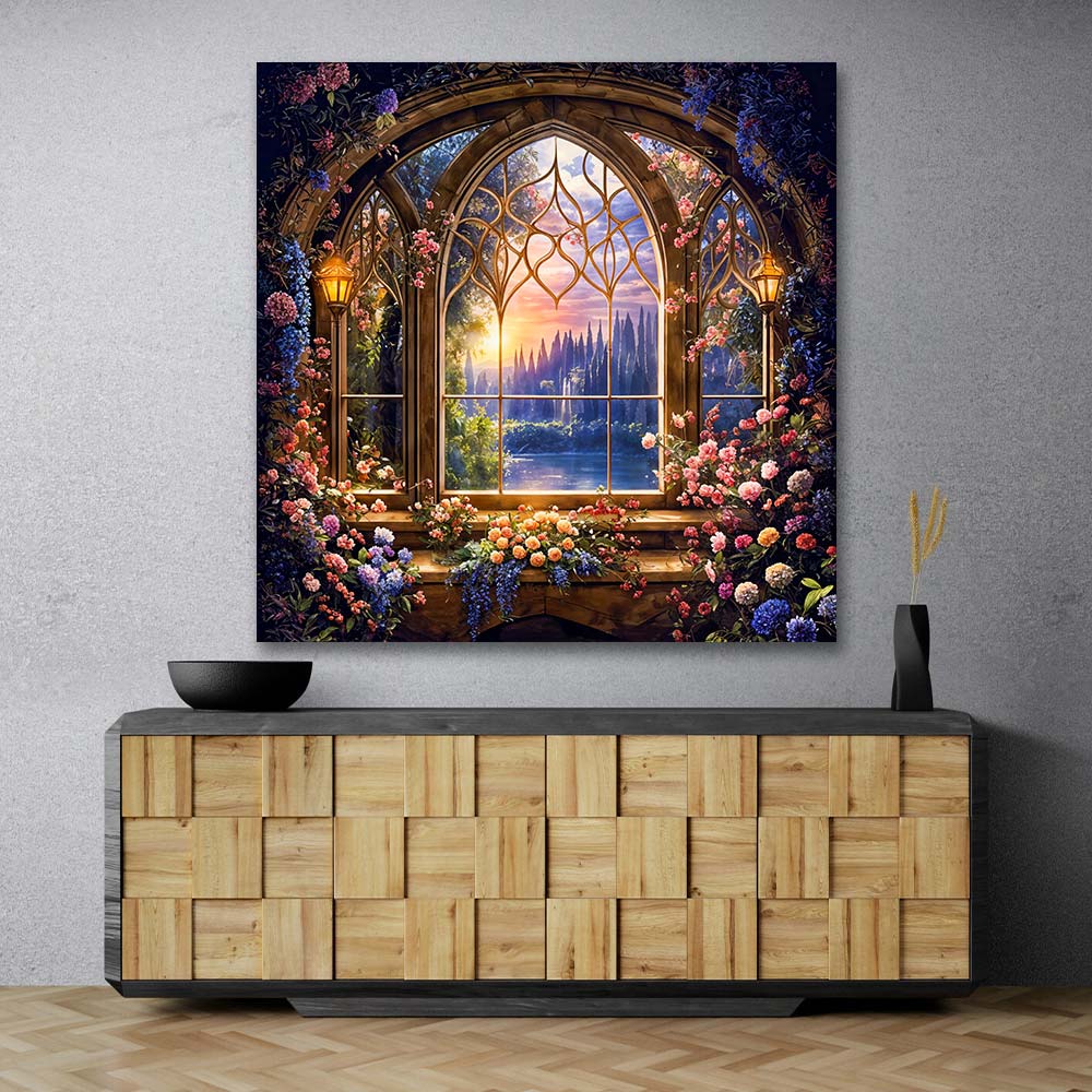 5D Diamond Painting – Blumentraum Unique-Diamond