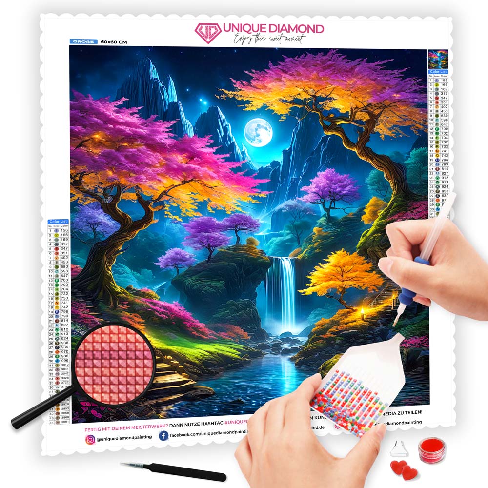 ZGmaxCL Diamond Painting Kit 5D Quadri Grandi Dimensioni Farfalla e Albero Decorazioni Pareti 40x40cm ZGmaxCL Diamond Painting Kit 5D Quadri Grandi Dimensioni Farfalla e Albero Decorazioni Pareti 40x40cm