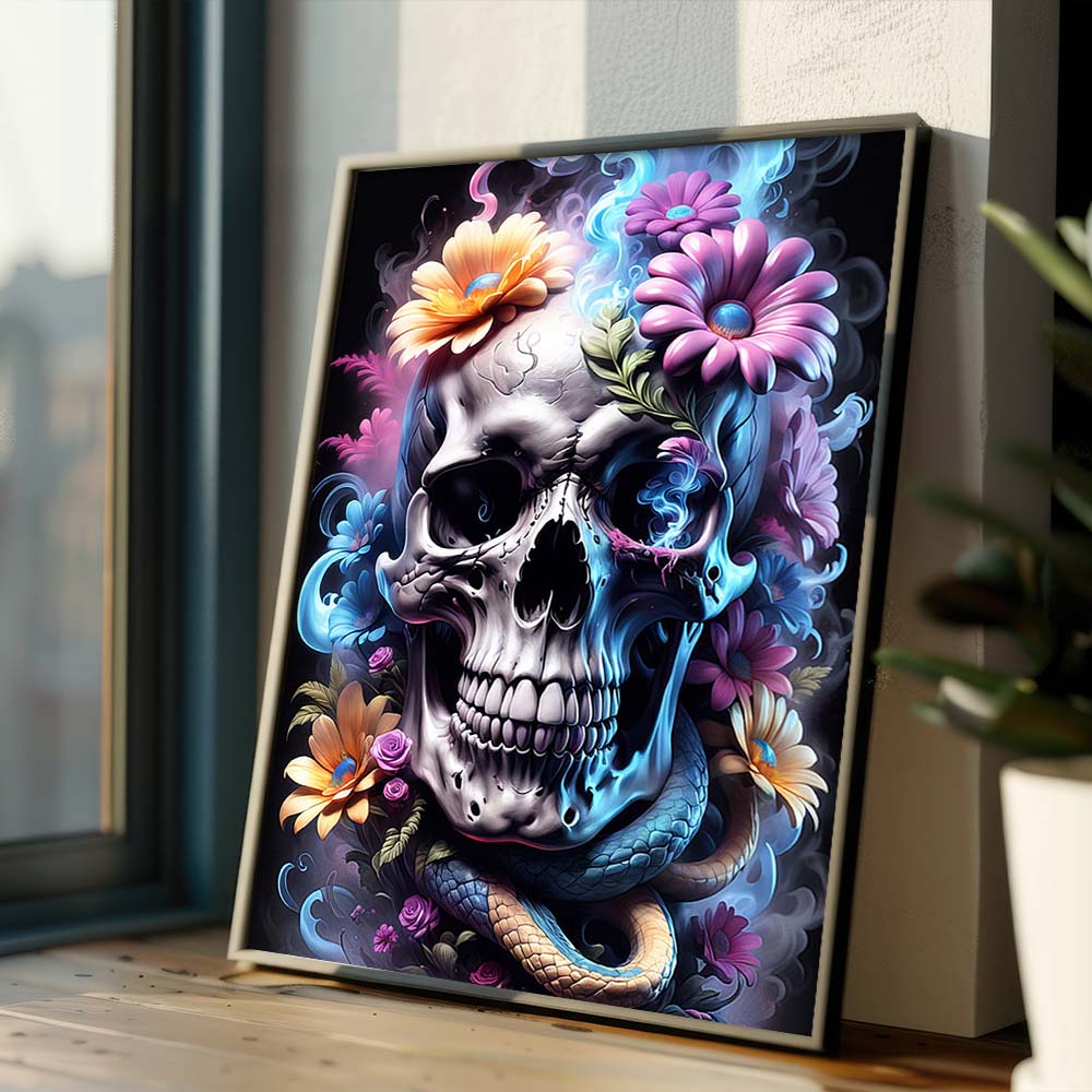 5D Diamond Painting – Skull Unique-Diamond