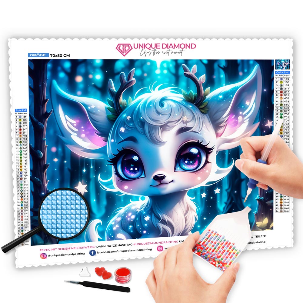 5D Diamond Painting AB Steine Small Cute Deer