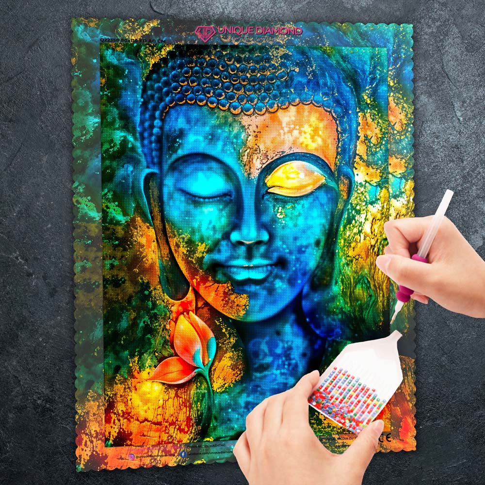 5D Diamond Painting – Buddha Künstler Porträt Unique-Diamond