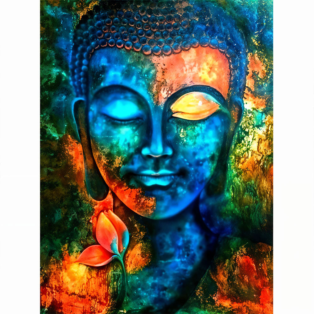 5D Diamond Painting AB Steine Buddha Künstler Porträt - Unique-Diamond