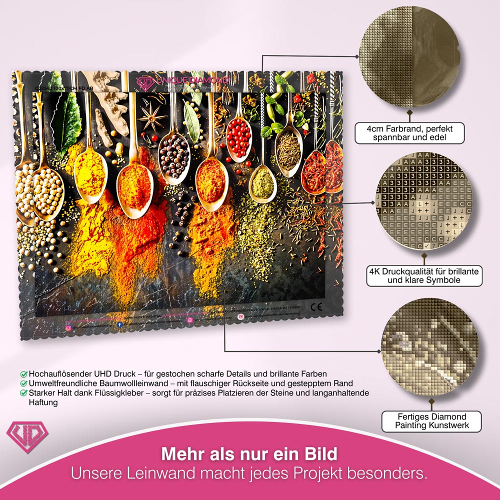 5D Diamond Painting – Gewürze Unique-Diamond