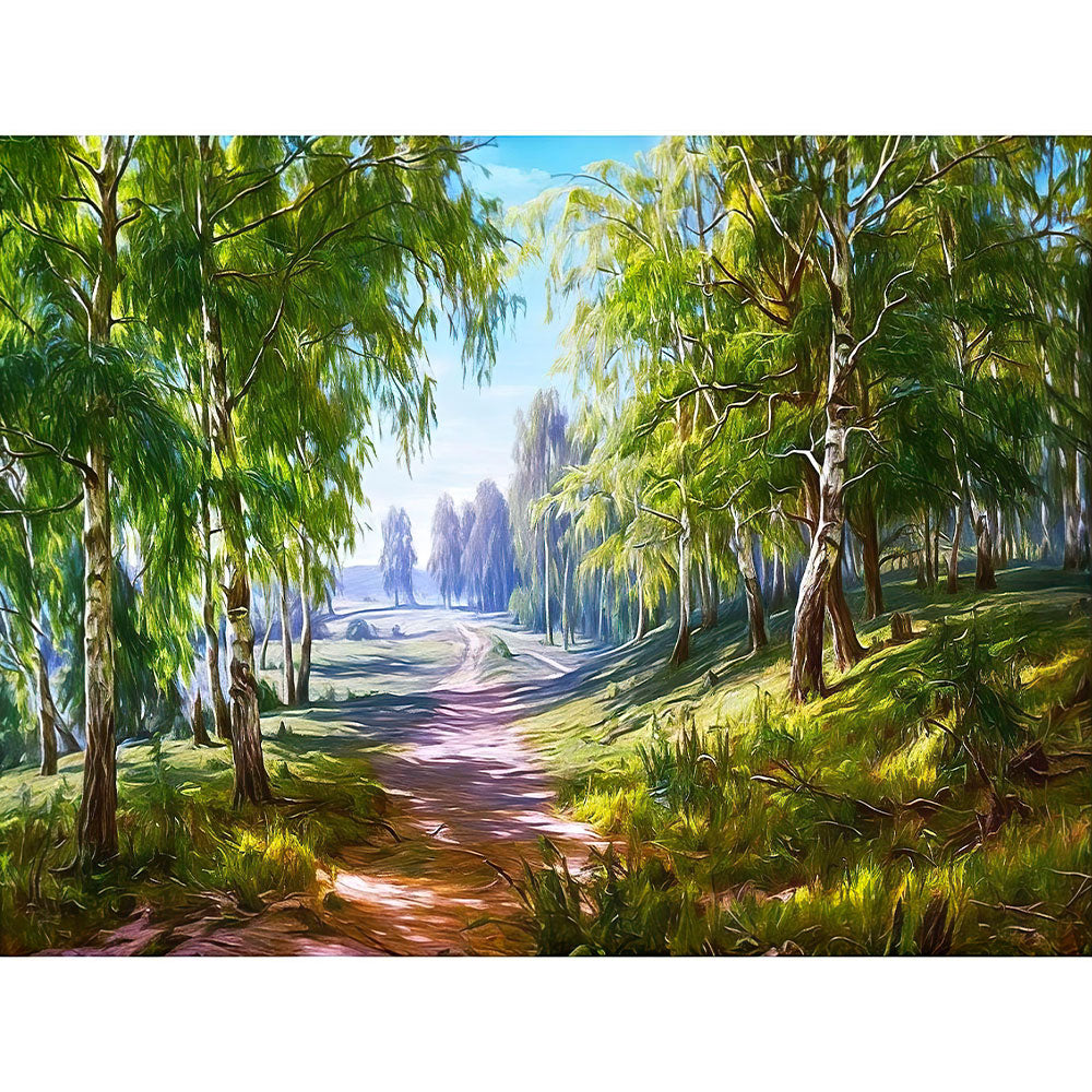 5D Diamond Painting Birkenwald - Unique-Diamond