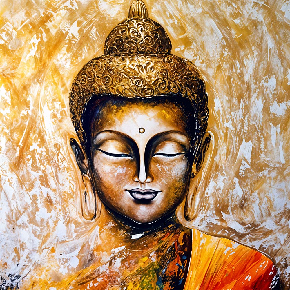 5D Diamond Painting Buddha Porträt - Unique-Diamond