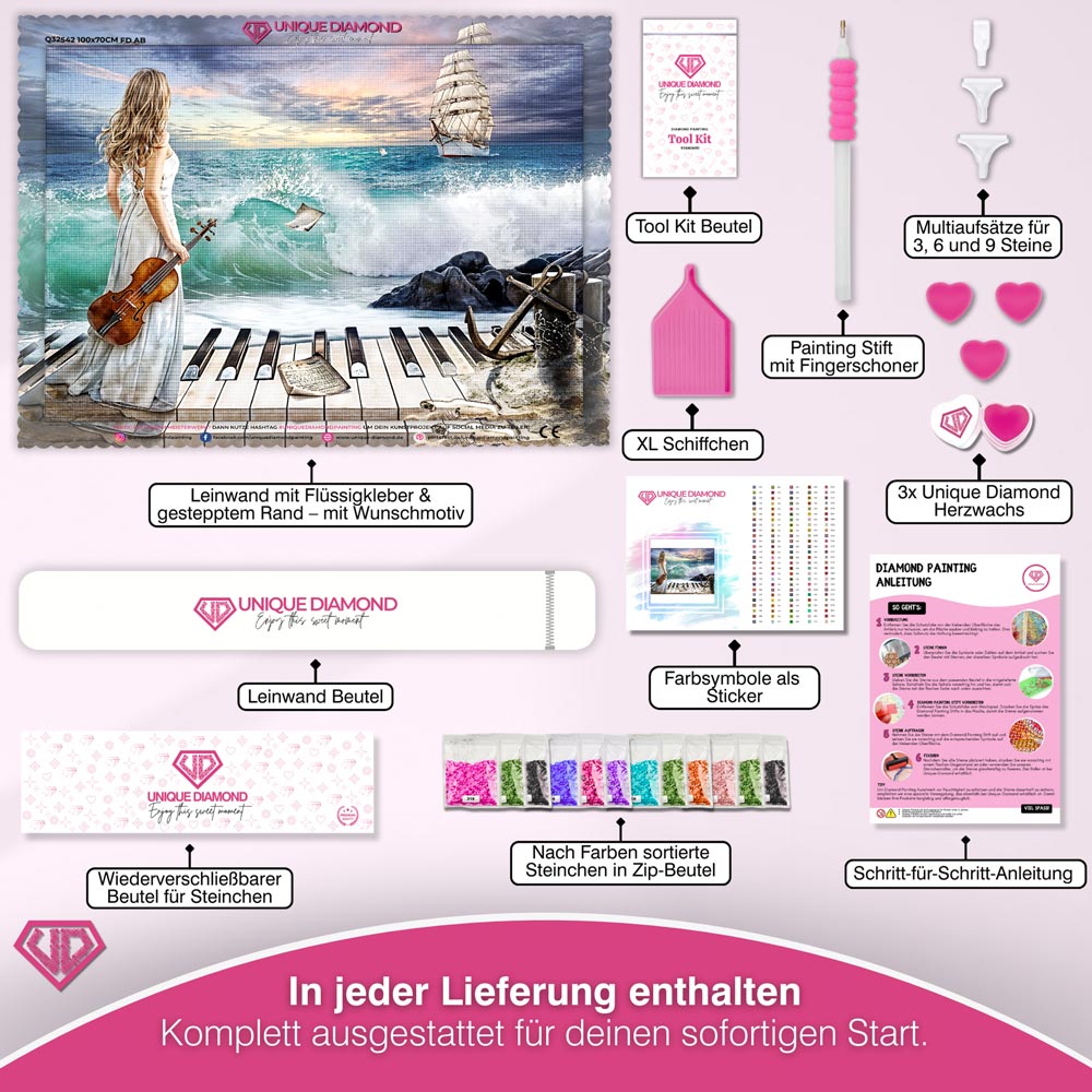 5D Diamond Painting – Die Symphonie der Träume Unique-Diamond