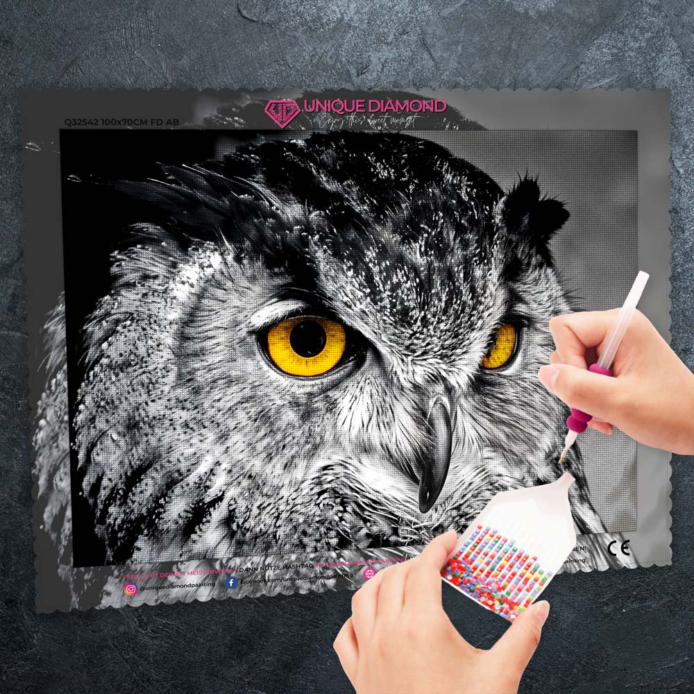 5D Diamond Painting – Eule der Nacht Unique-Diamond