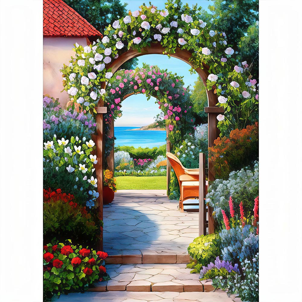 5D Diamond Painting Gartenweg - Unique-Diamond