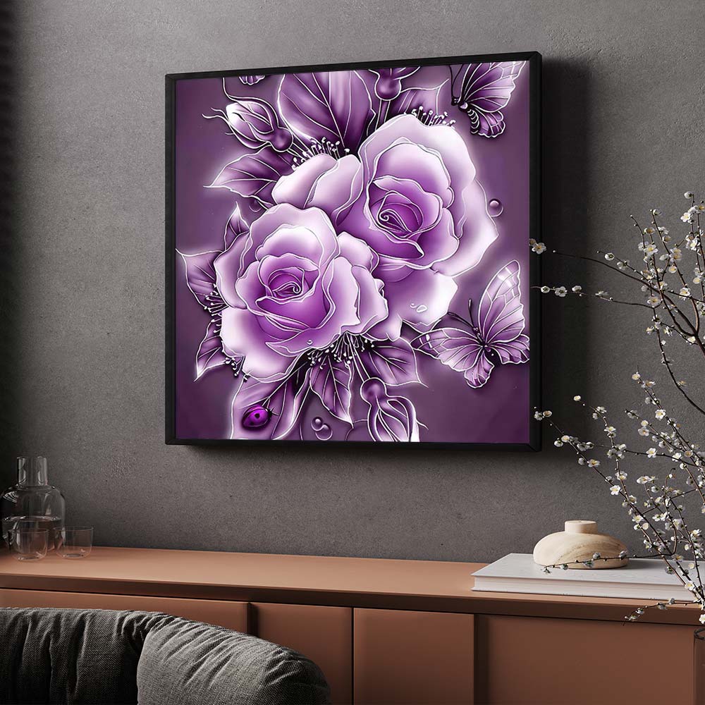 5D Diamond Painting – Lila Rose Unique-Diamond