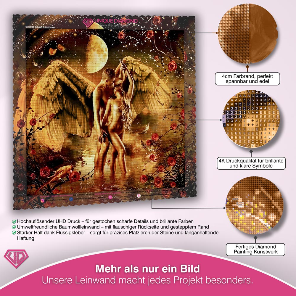 5D Diamond Painting – Zwei Engel Unique-Diamond