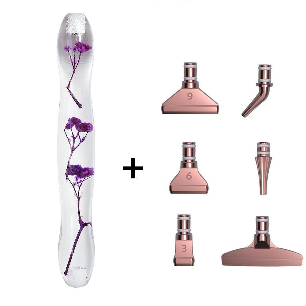 Diamond Painting Ergonomischer Premium Stift Lila Blumen 5 Varianten, Unique-Diamond