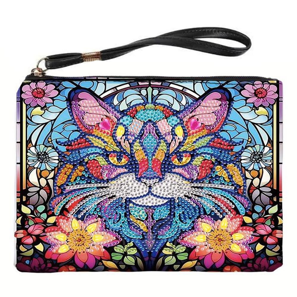 Diamond Painting Handgelenktasche Katze, Unique-Diamond