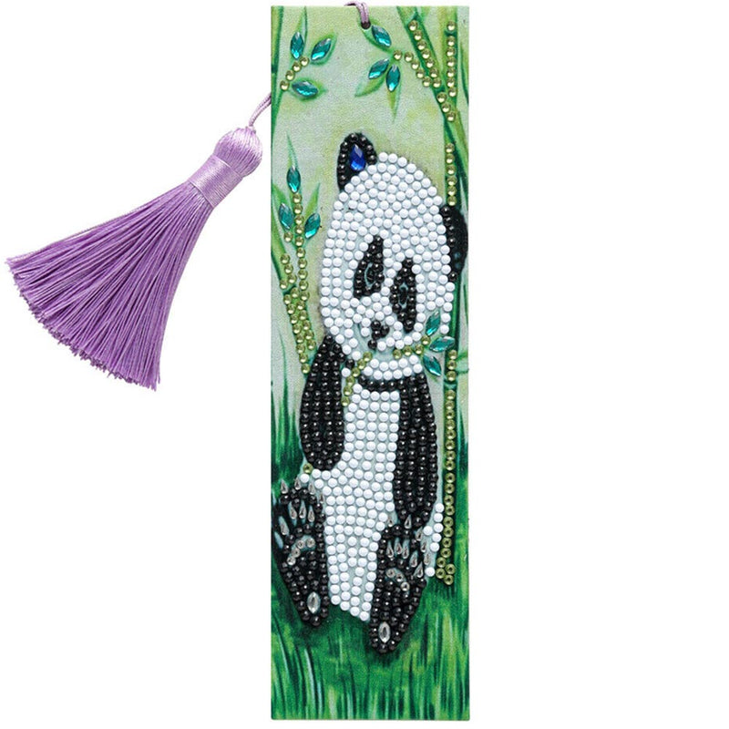 Diamond Painting Lesezeichen Panda, Unique-Diamond