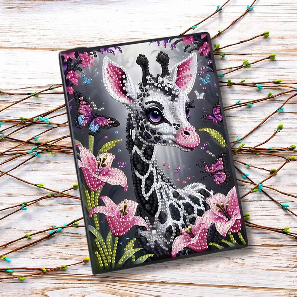 Diamond Painting Notizbuch – Giraffenzauber, Unique-Diamond