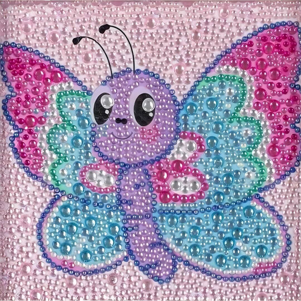 5D Diamond Painting Schmetterling mit Strasssteinchen, Unique-Diamond