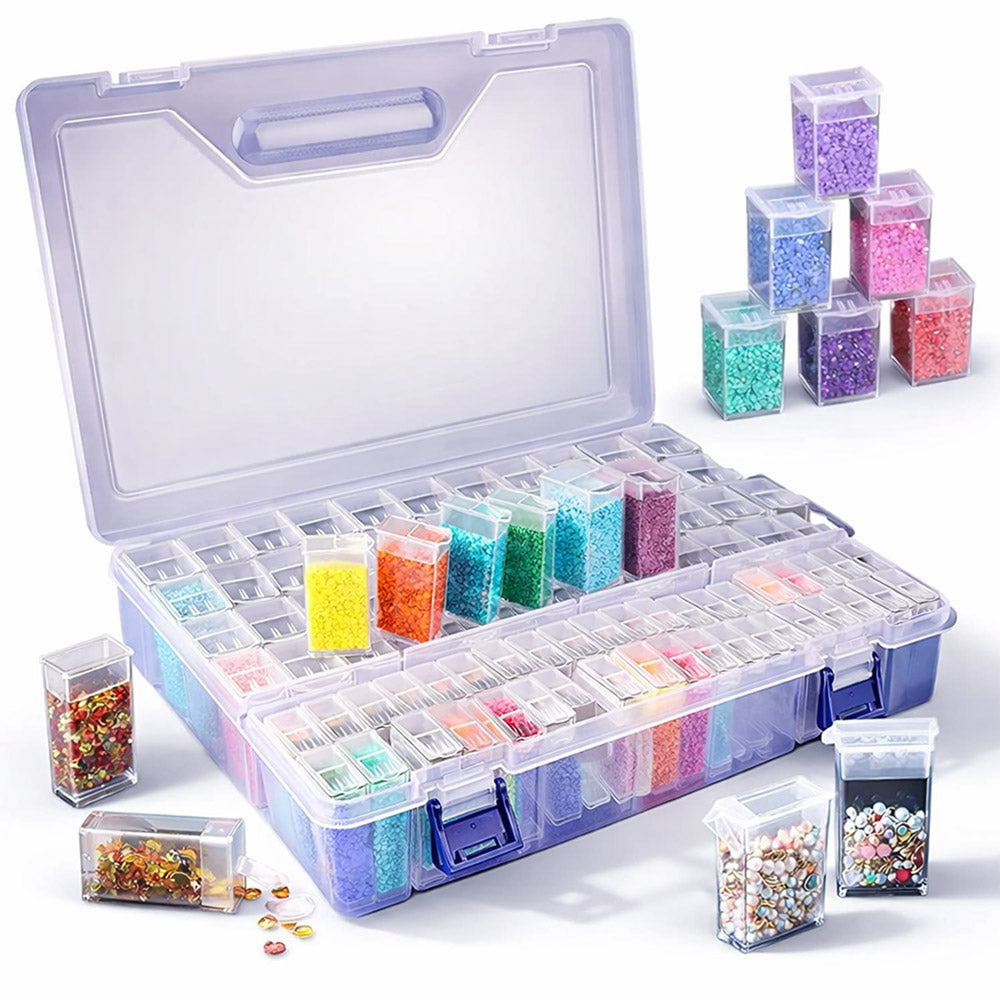 Diamond Painting XXL Aufbewahrungsbox mit 88 Fächer, Unique-Diamond