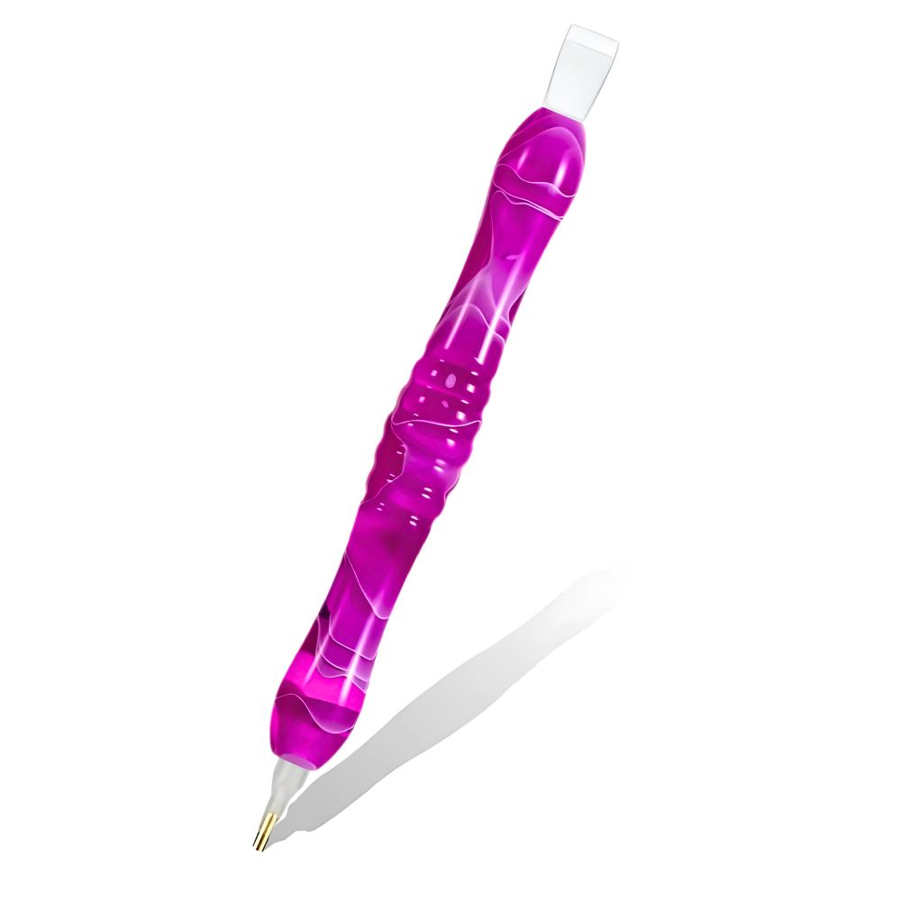 Diamond Painting Ergonomischer Premium-Stift – Fuchsia Twist Unique-Diamond