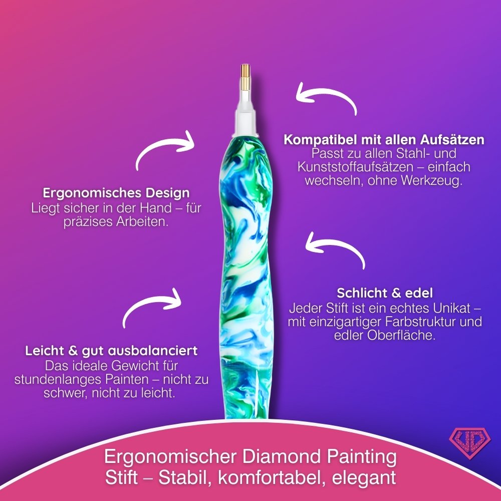 Diamond Painting Ergonomischer Premium-Stift – Ocean Drift Unique-Diamond