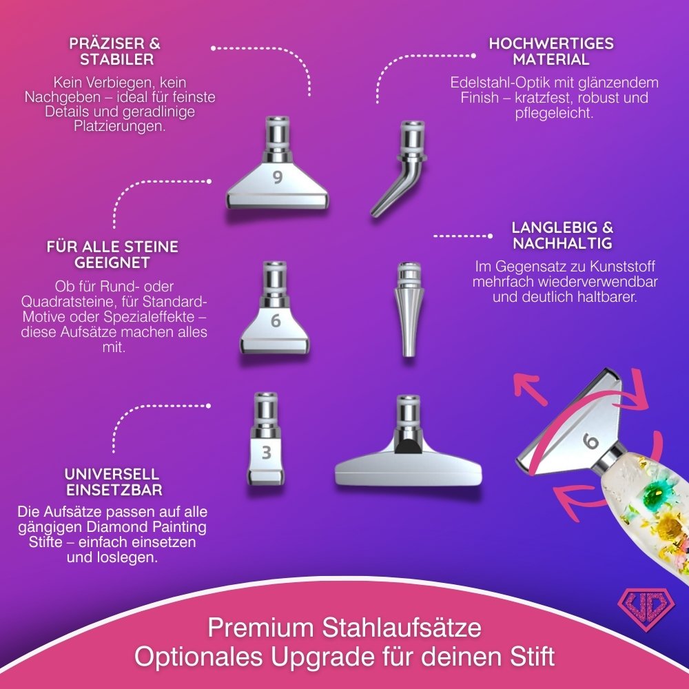 Diamond Painting Ergonomischer Premium-Stift – Blossom Parade Unique-Diamond
